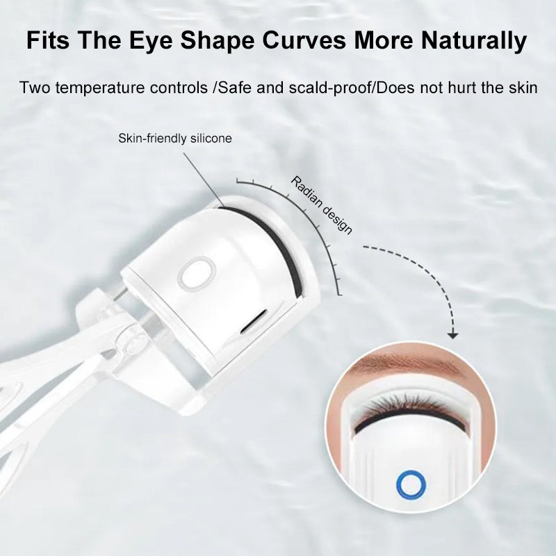 Rechargeable Heated Eyelash Curler Long-Lasting Lift & Curl