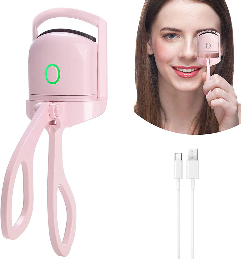Rechargeable Heated Eyelash Curler Long-Lasting Lift & Curl