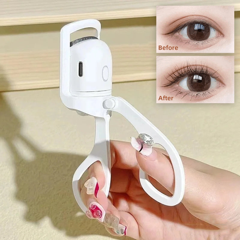 Rechargeable Heated Eyelash Curler Long-Lasting Lift & Curl